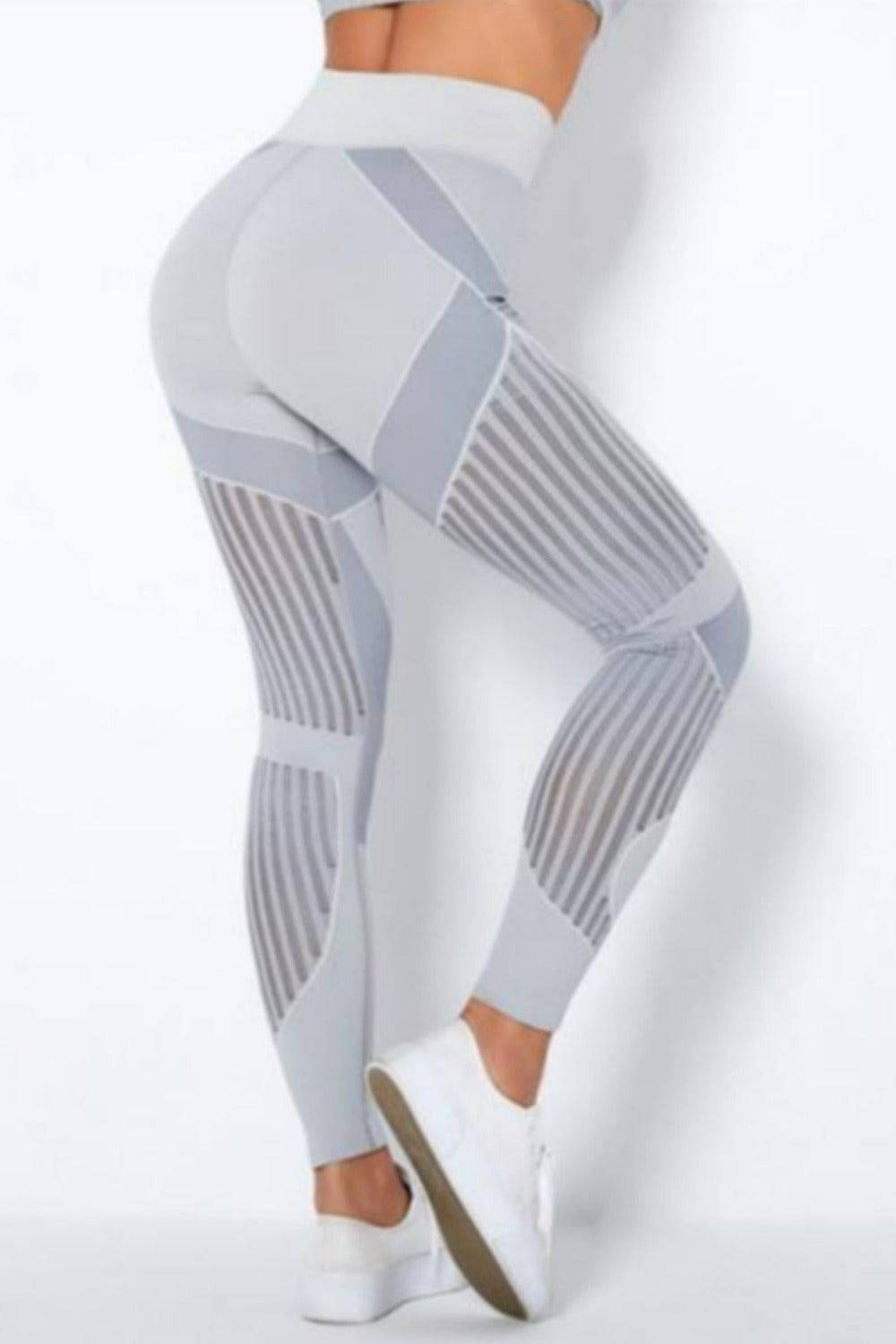 Tummy Control High Waisted Leggings - Light Gray - TGC Boutique - Yoga Leggings