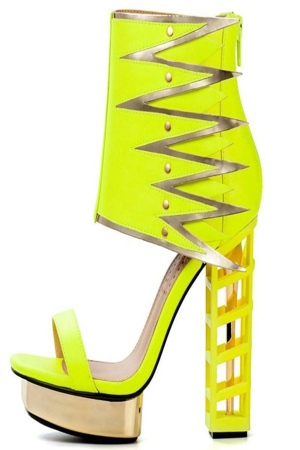 Winged You In High Chunky Heel Platform Sandals - TGC Boutique - Shoes
